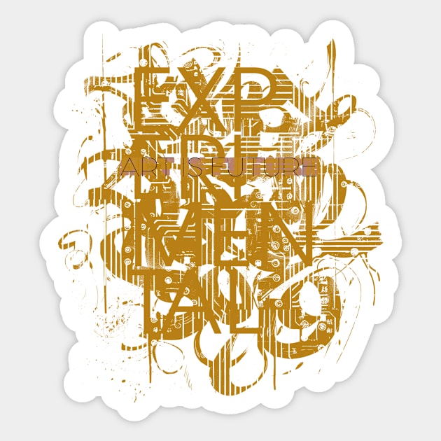 experimental Sticker by bulografik